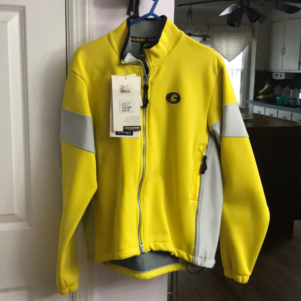 Cannondale Women's Yellow & Gray Zip-Front Jacket
